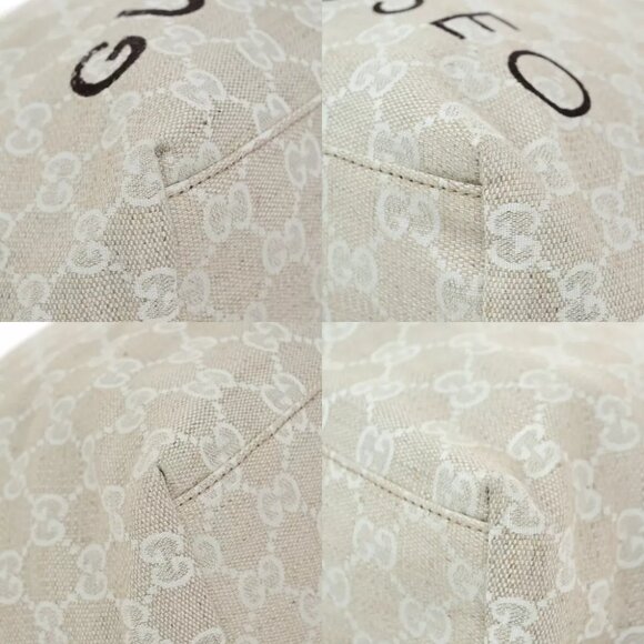 GUCCI Logo GG Pattern Museo Hand Tote Bag Canvas Leather Beige Italy 65EE039 - Picture 9 of 16